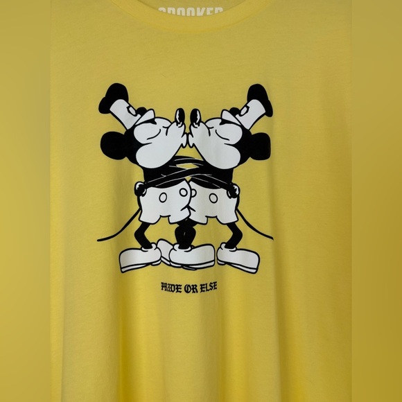 Crooked Media Steam-Dreamboat Willie Pride T-Shirt - Picture 3 of 5